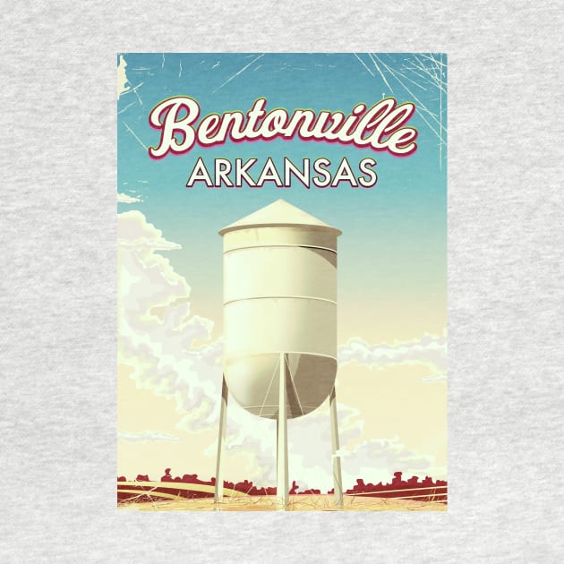 Bentonville, Arkansas travel poster by nickemporium1